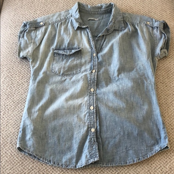 Denim Button Down - Picture 2 of 3